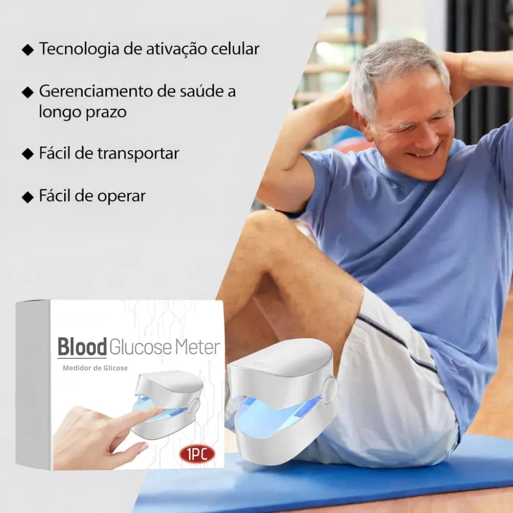 GlicoMax Oximetro de dedo oximetro medidor de açúcar